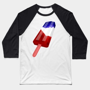 Red White and Blue Popsicle Baseball T-Shirt